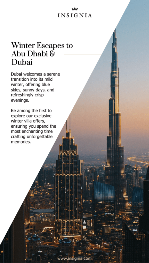 Escape to the captivating winter wonderlands of Abu Dhabi and Dubai